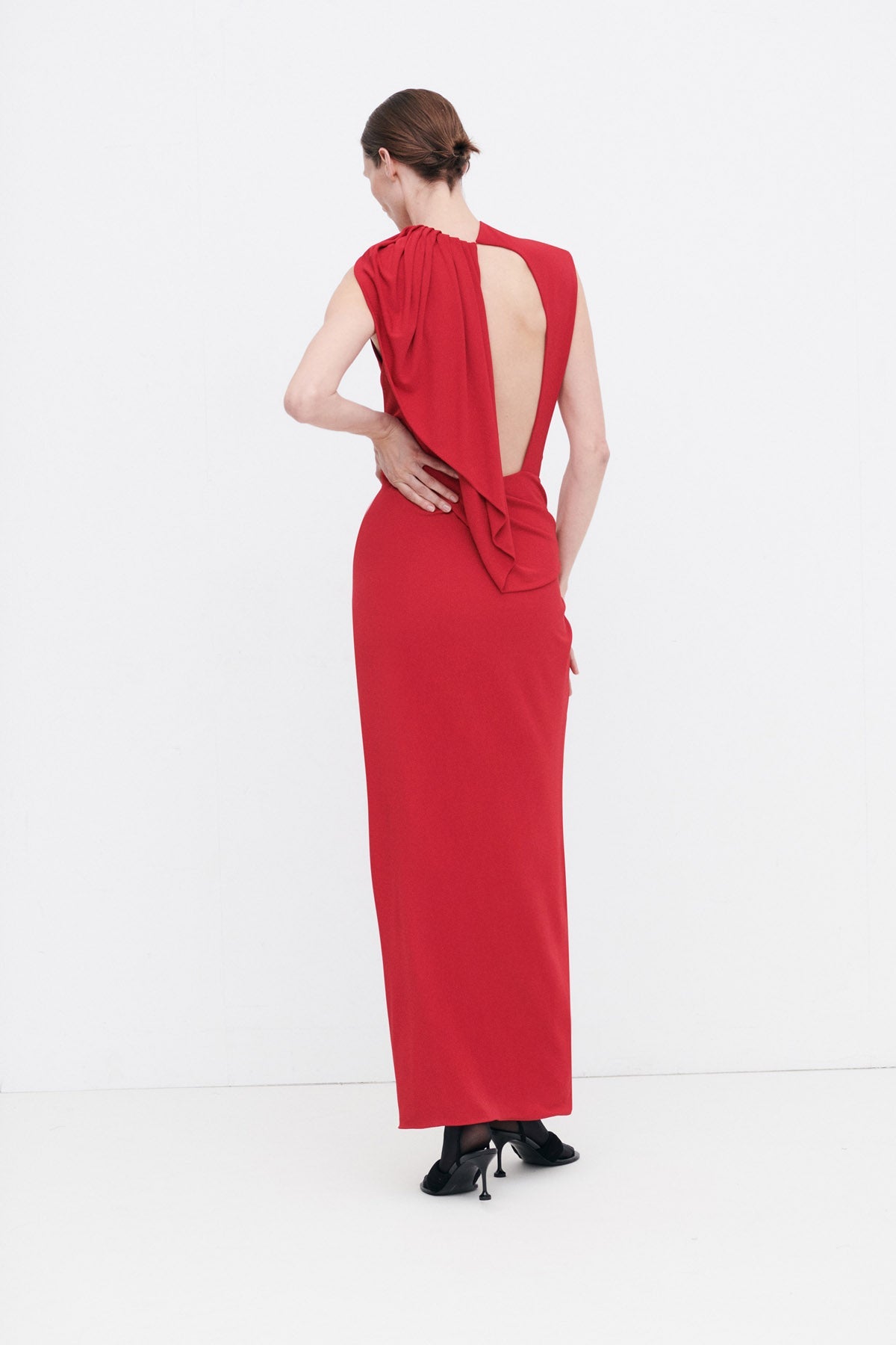 Paloma Draped Sleeve Dress