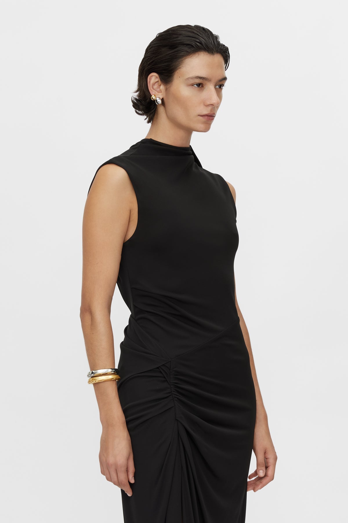 Paloma Draped Sleeve Dress