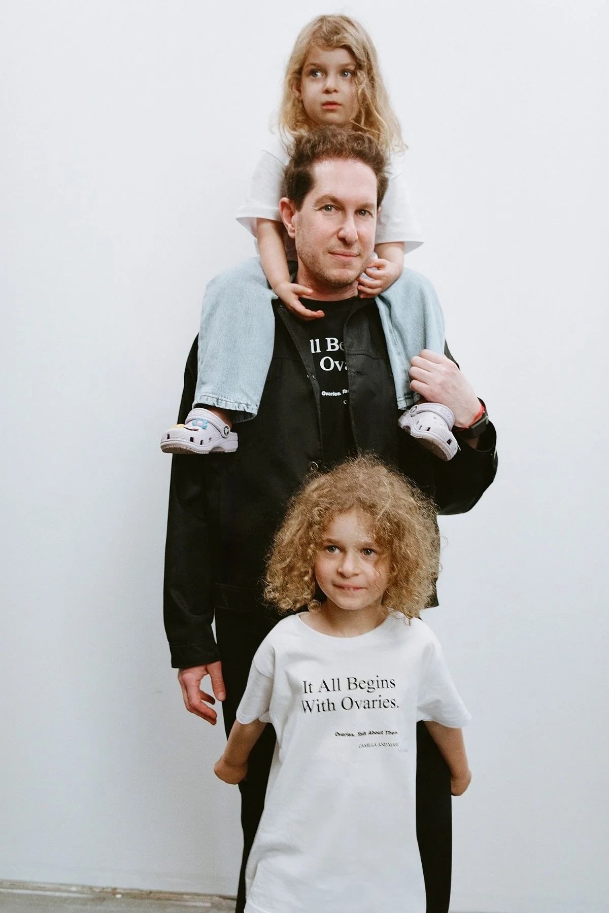 It All Begins With Ovaries Kids Tee