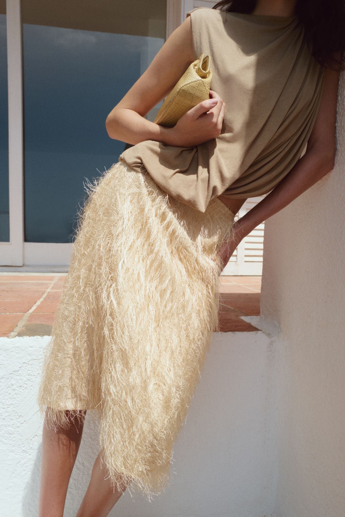 Siona Sleeveless Drape Top