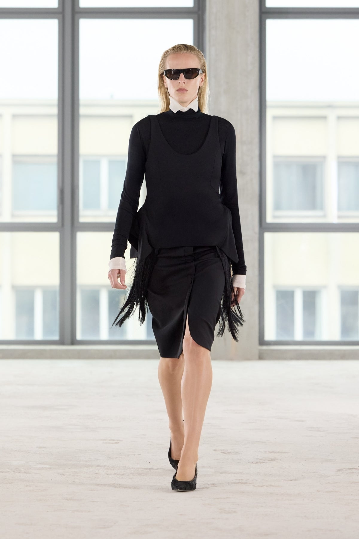 Floret Tailored Midi Skirt