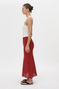 Viele Textured Bias Skirt
