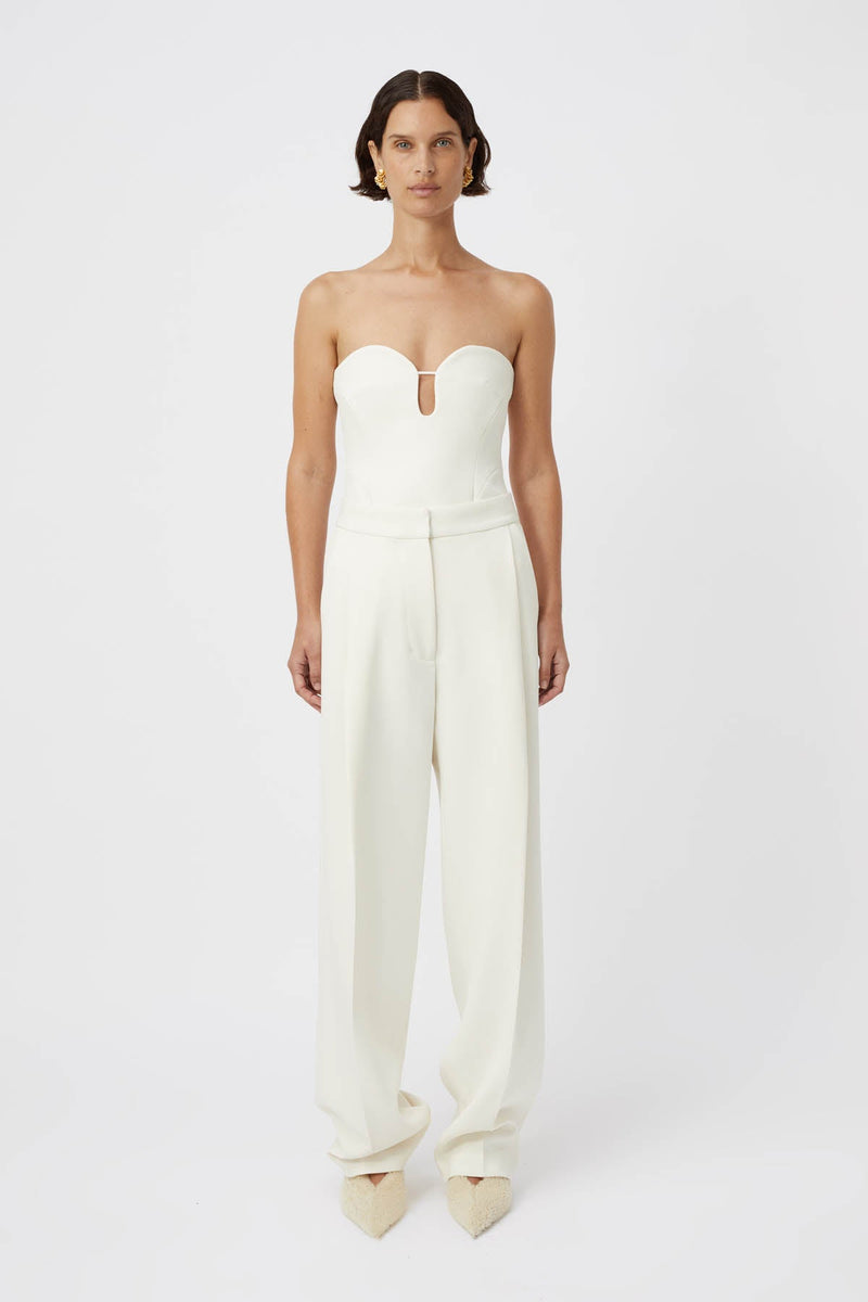 Portico Tailored Pant in Cream - CAMILLA AND MARC® C&M