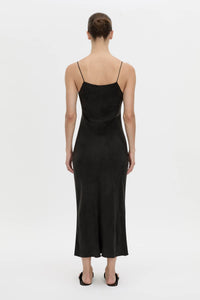 Allegro Satin Bias Midi Dress