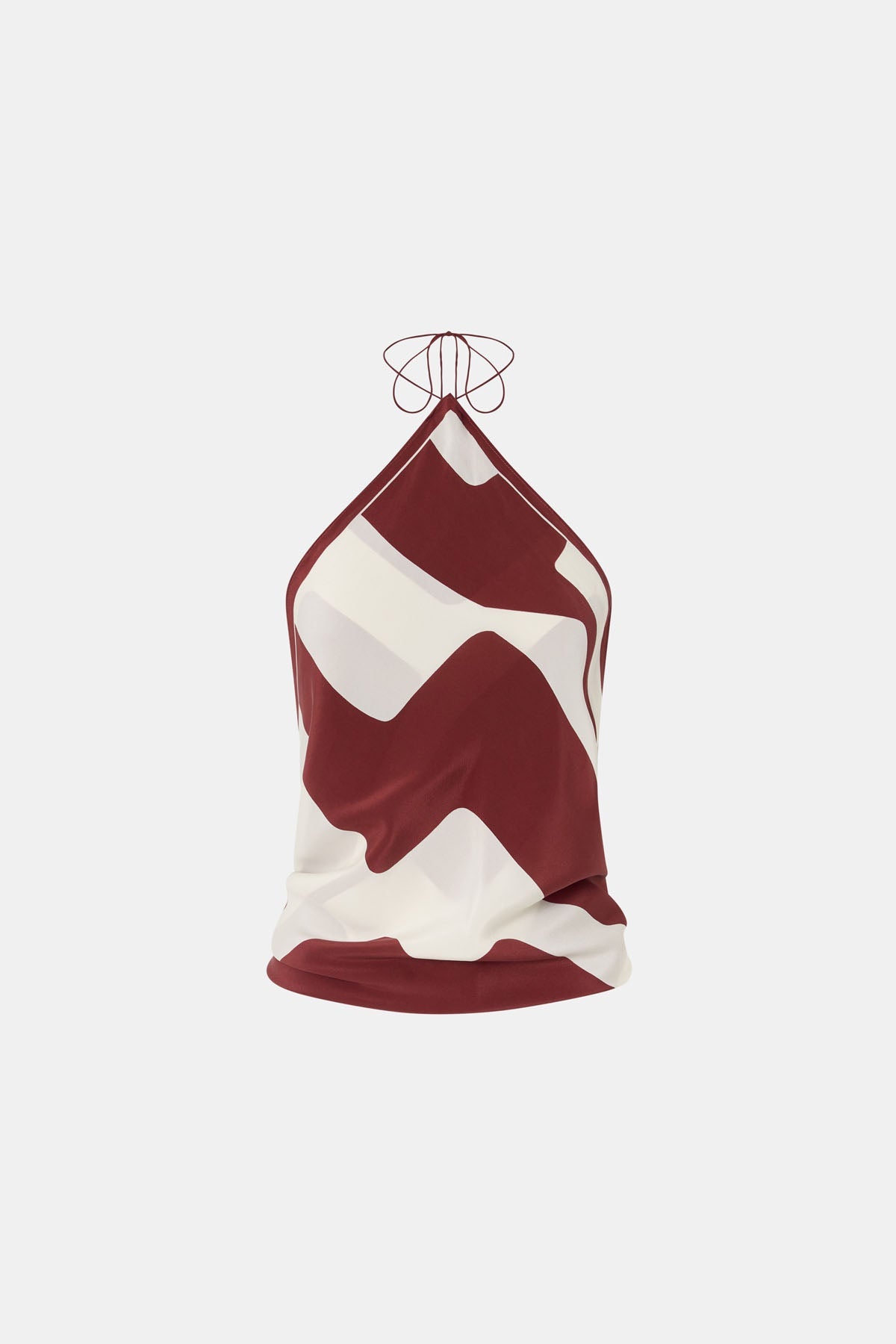 Ghost view CAMILLA AND MARC Alva Scarf Top in Alva Print styled tucked.