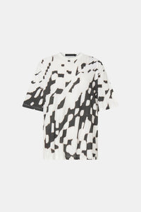 Ghost view CAMILLA AND MARC Asper Print Tee in Soft White with oversized short‑sleeve silhouette and printed artwork. 