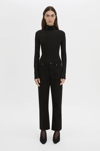 Barre High Neck Top