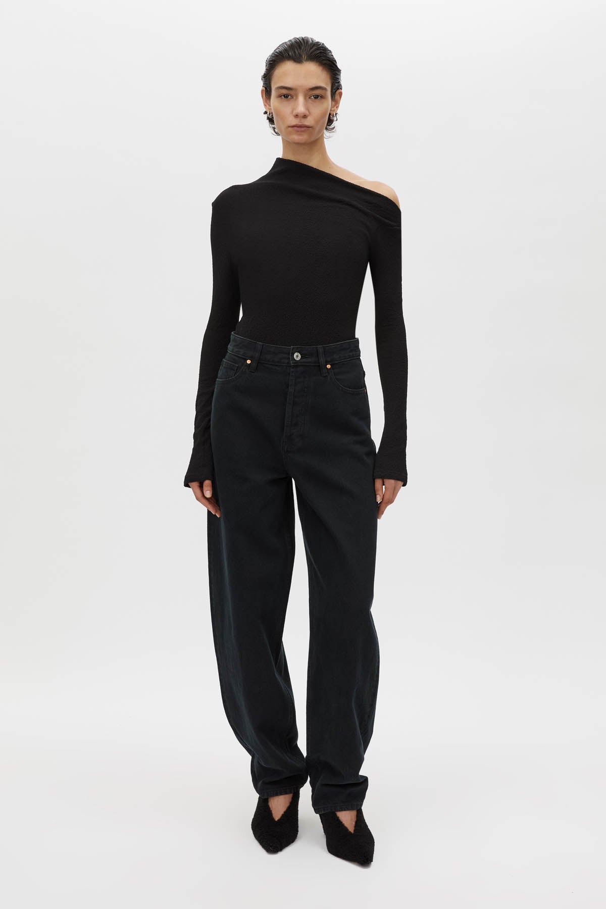 Cali Textured Long Sleeve Top