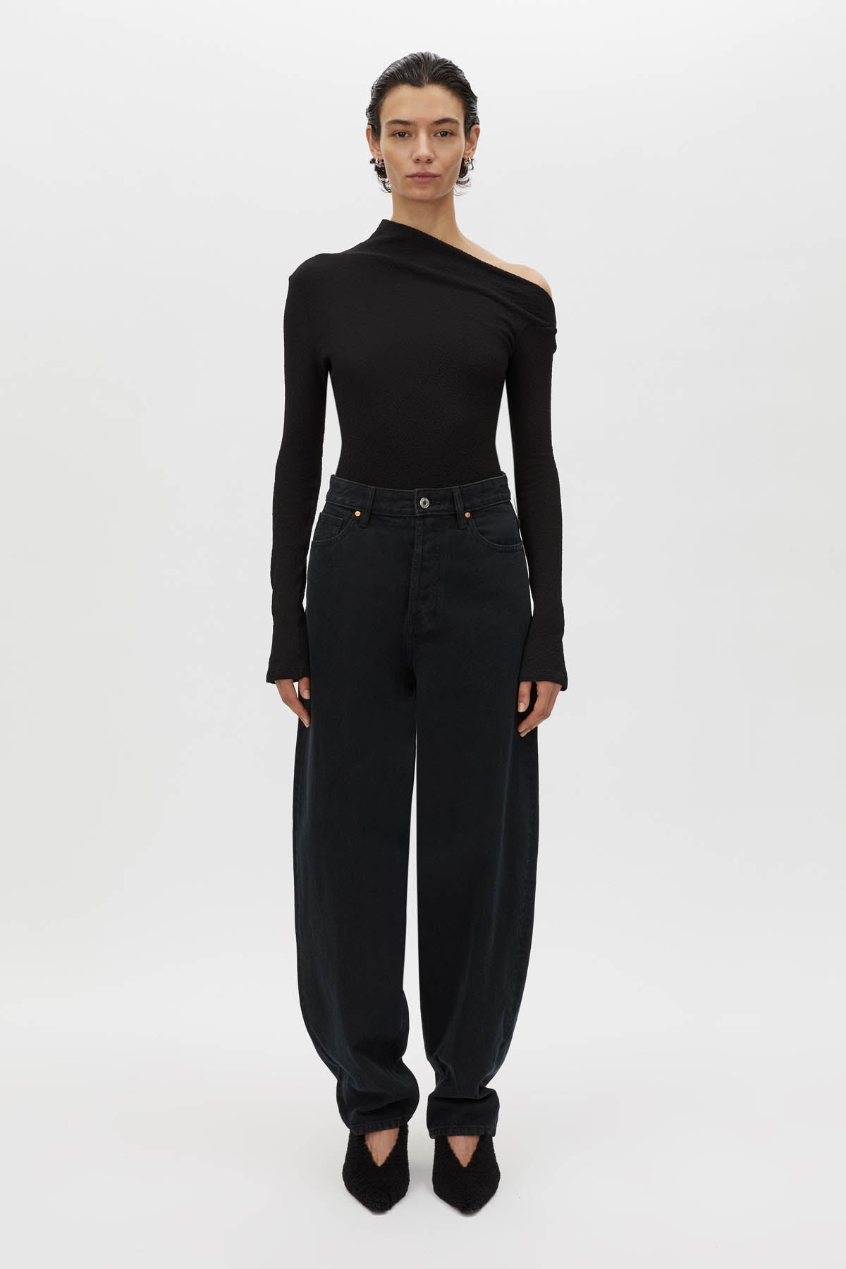 Cali Textured Long Sleeve Top
