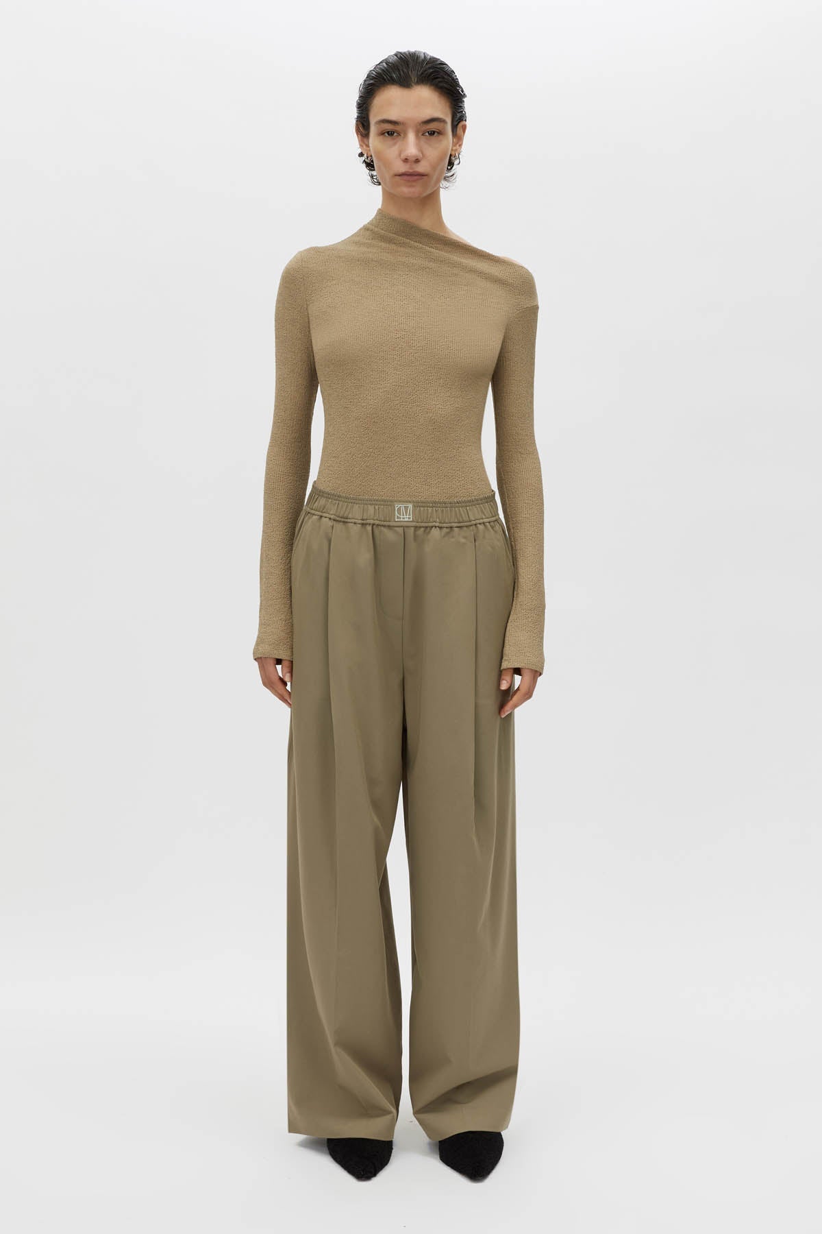 Cali Textured Long Sleeve Top