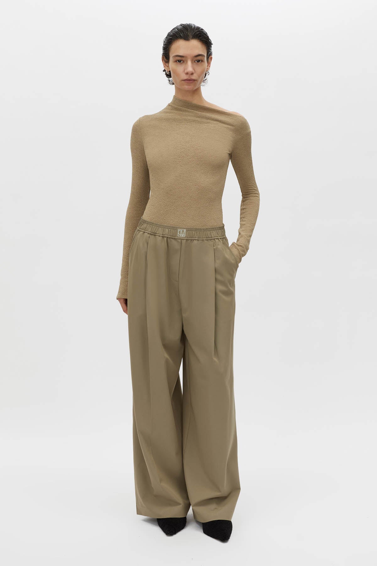 Cali Textured Long Sleeve Top