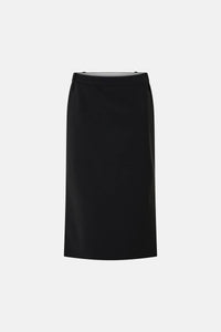 Ghost view CAMILLA AND MARC Chiaro Midi Skirt in black with low‑rise fit.