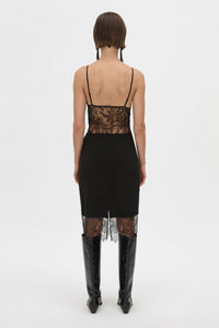 Cora V Neck Lace Bodysuit