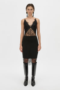 Cora V Neck Lace Bodysuit