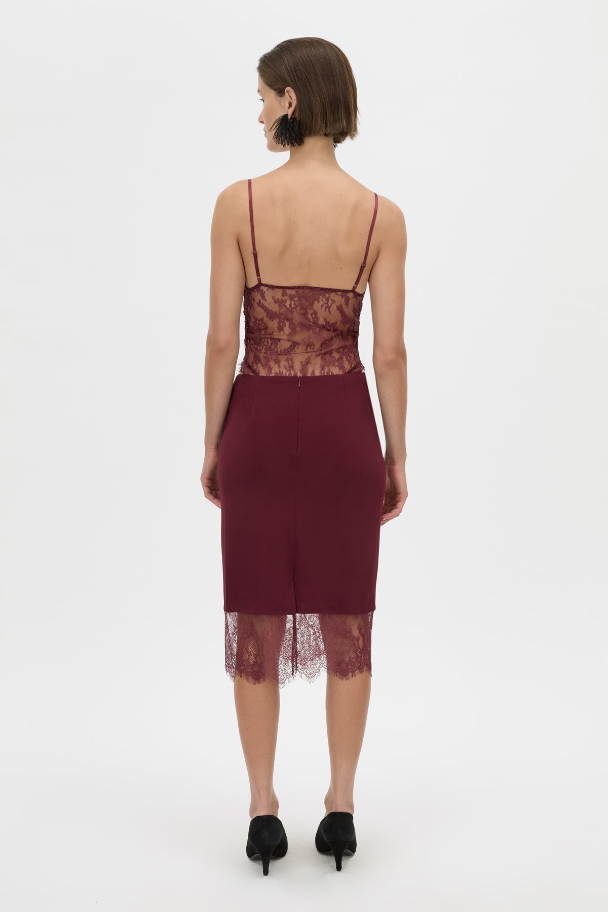 Cora V Neck Lace Bodysuit