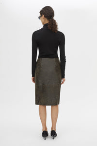Dawn Leather Skirt