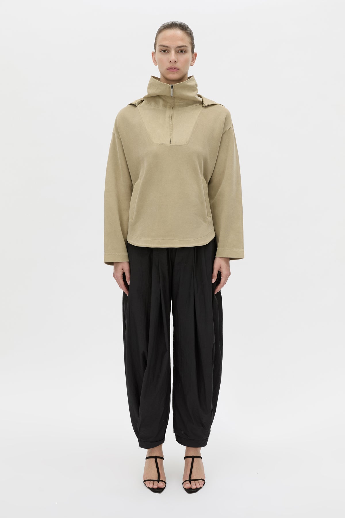 Eira Heavy Jersey Hooded Pullover