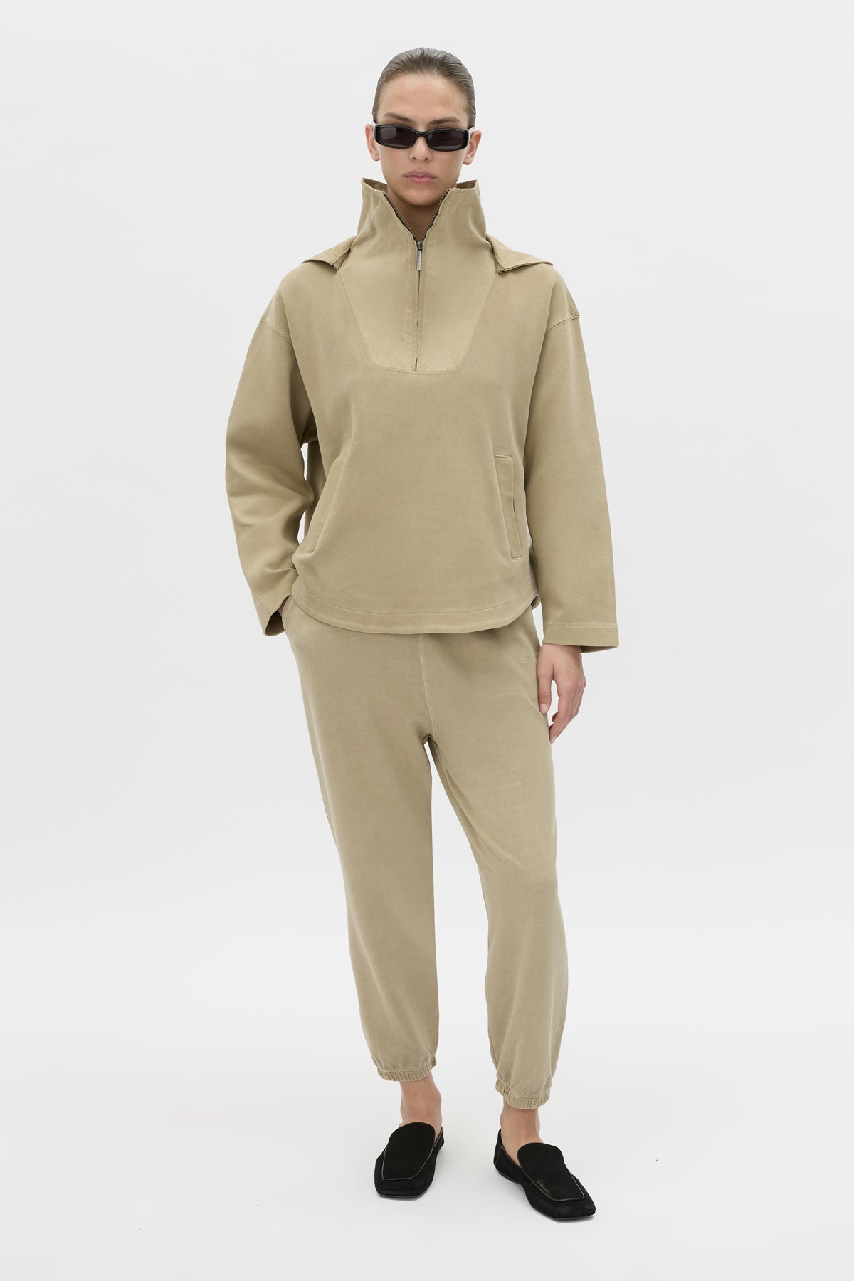 Eira Heavy Jersey Hooded Pullover