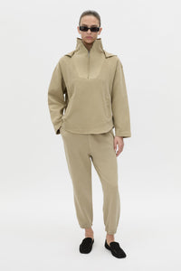 Eira Heavy Jersey Hooded Pullover