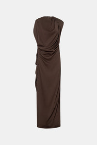 Elowyn Drape Detail Midi Dress