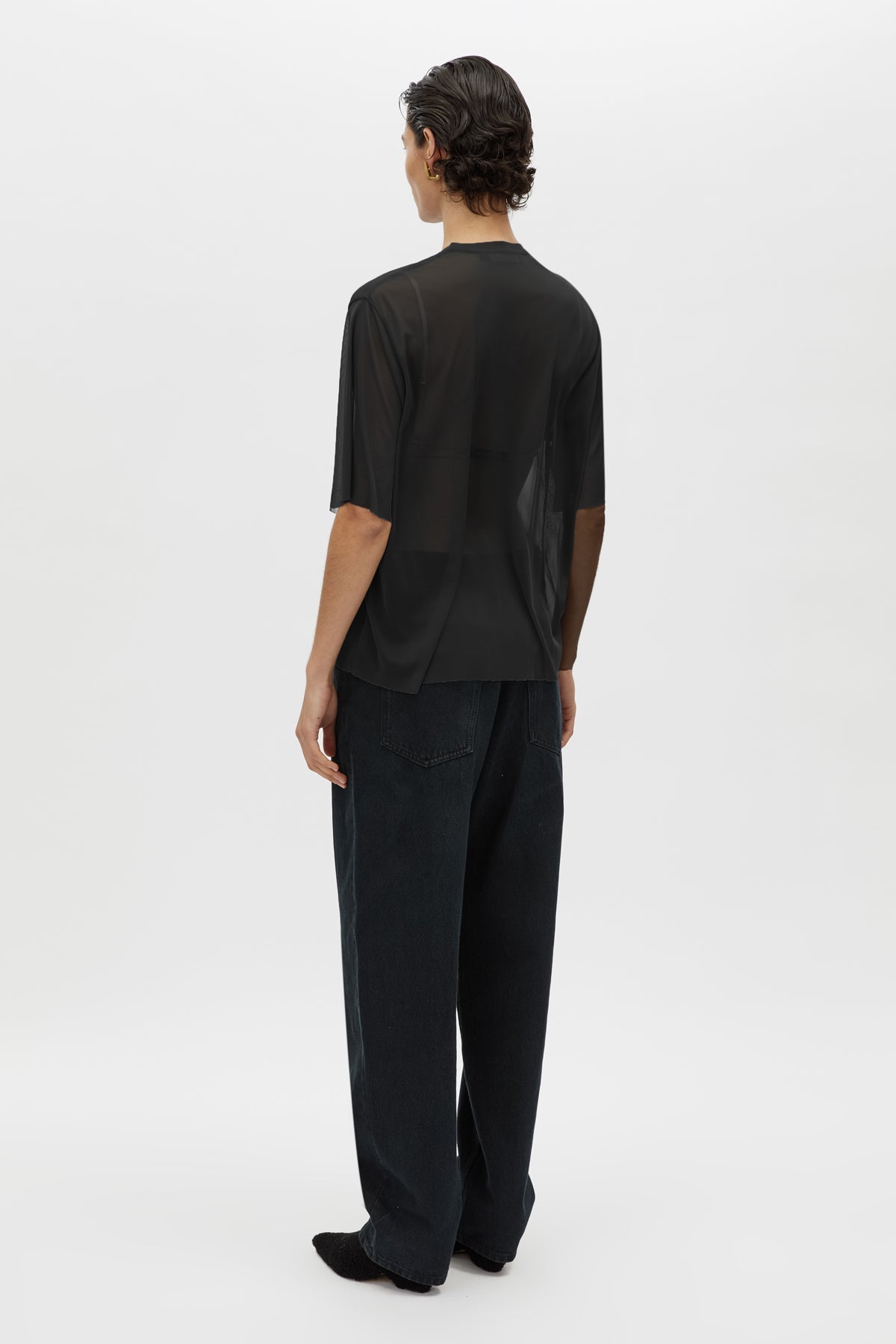 Enigma V Neck Sheer Tee