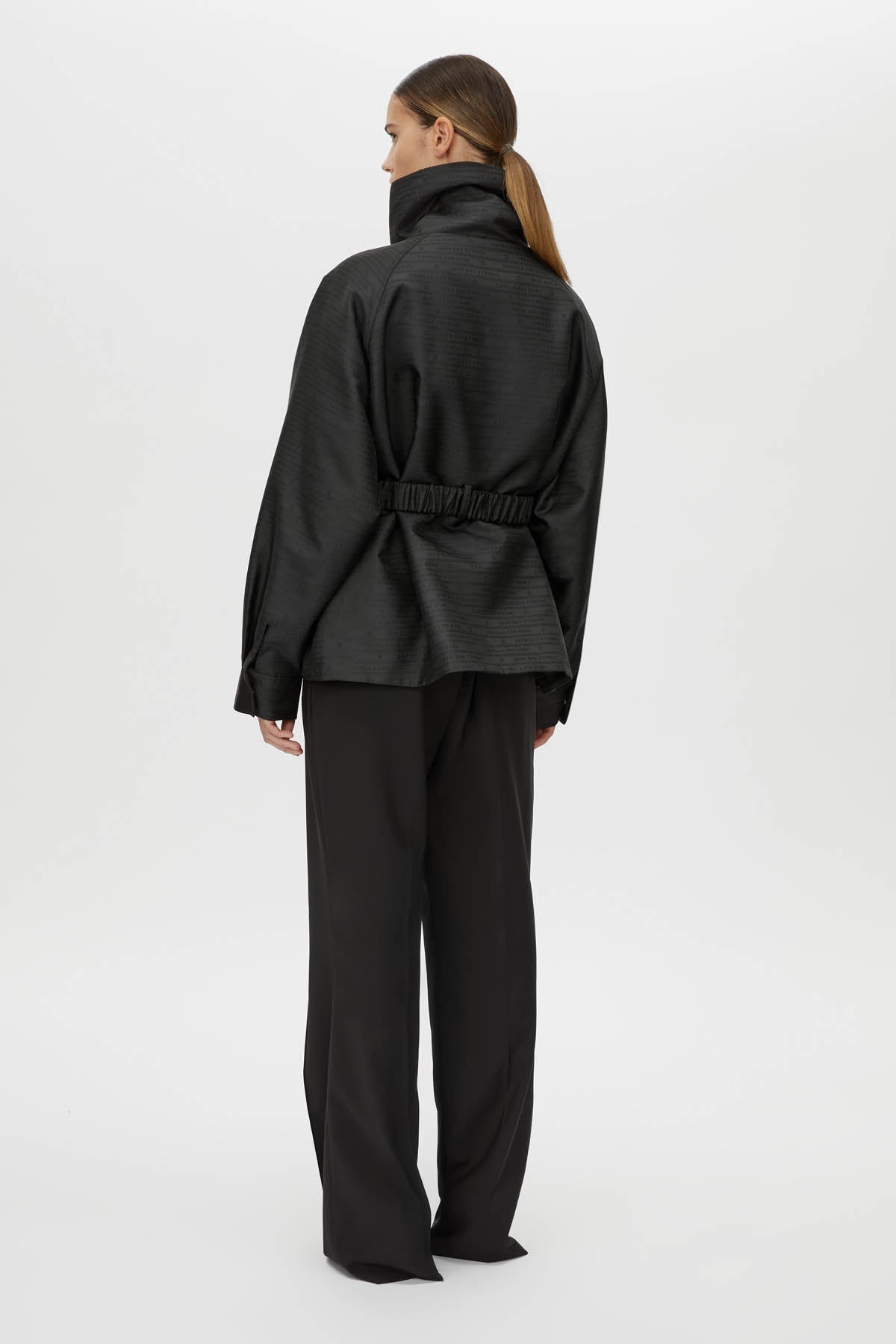 Escher Logo Jacquard Puffer Jacket