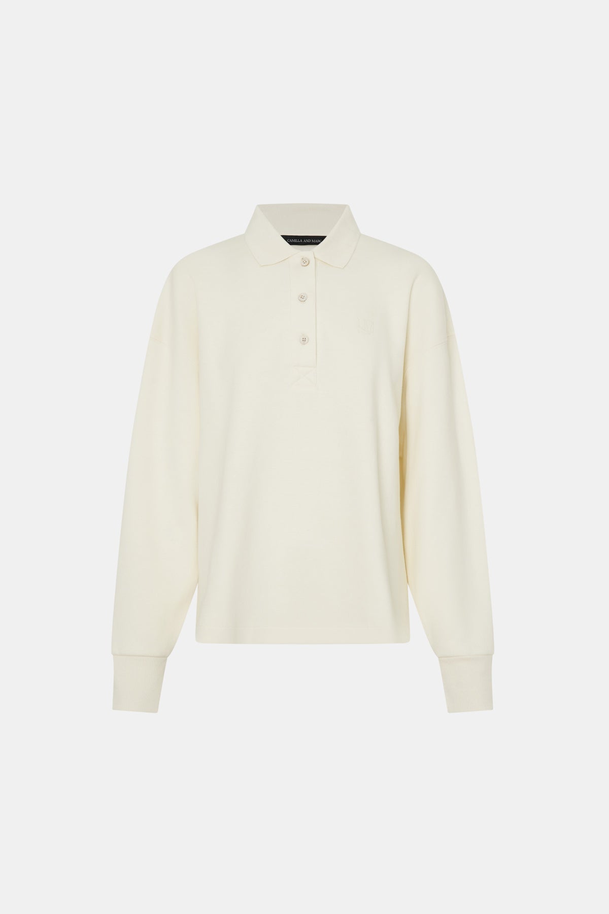 Figura Button Down Monogram Fleece