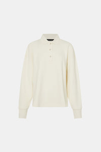 Figura Button Down Monogram Fleece