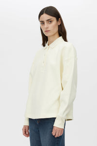 Figura Button Down Monogram Fleece