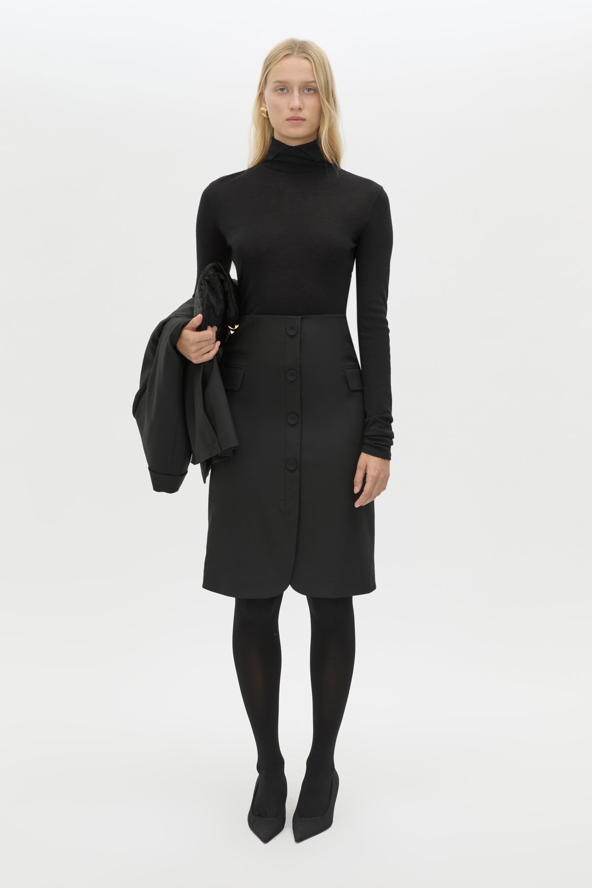 Floret Tailored Midi Skirt