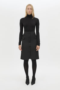 Floret Tailored Midi Skirt