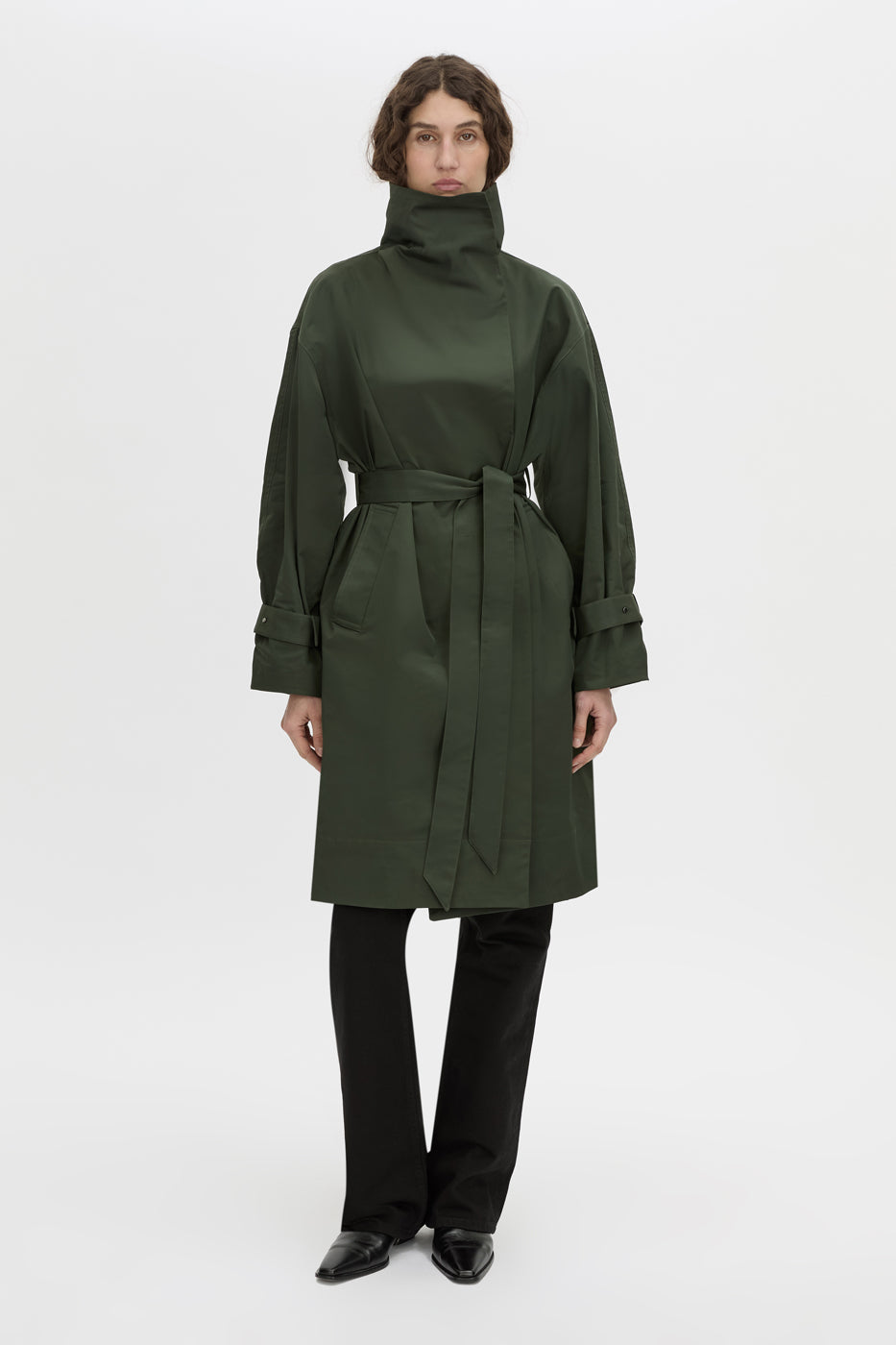 Gia Funnel Neck Coat