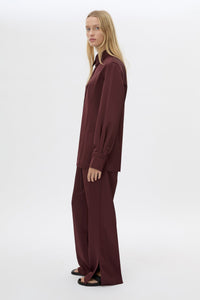 Ground Satin Long Sleeve Shirt