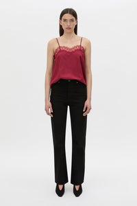Front view CAMILLA AND MARC Lira cami in raspberry pink.