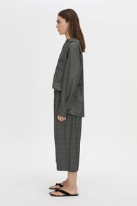 Lourdes Check Half Placket Shirt