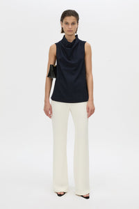 Lourdes Check Shell Top