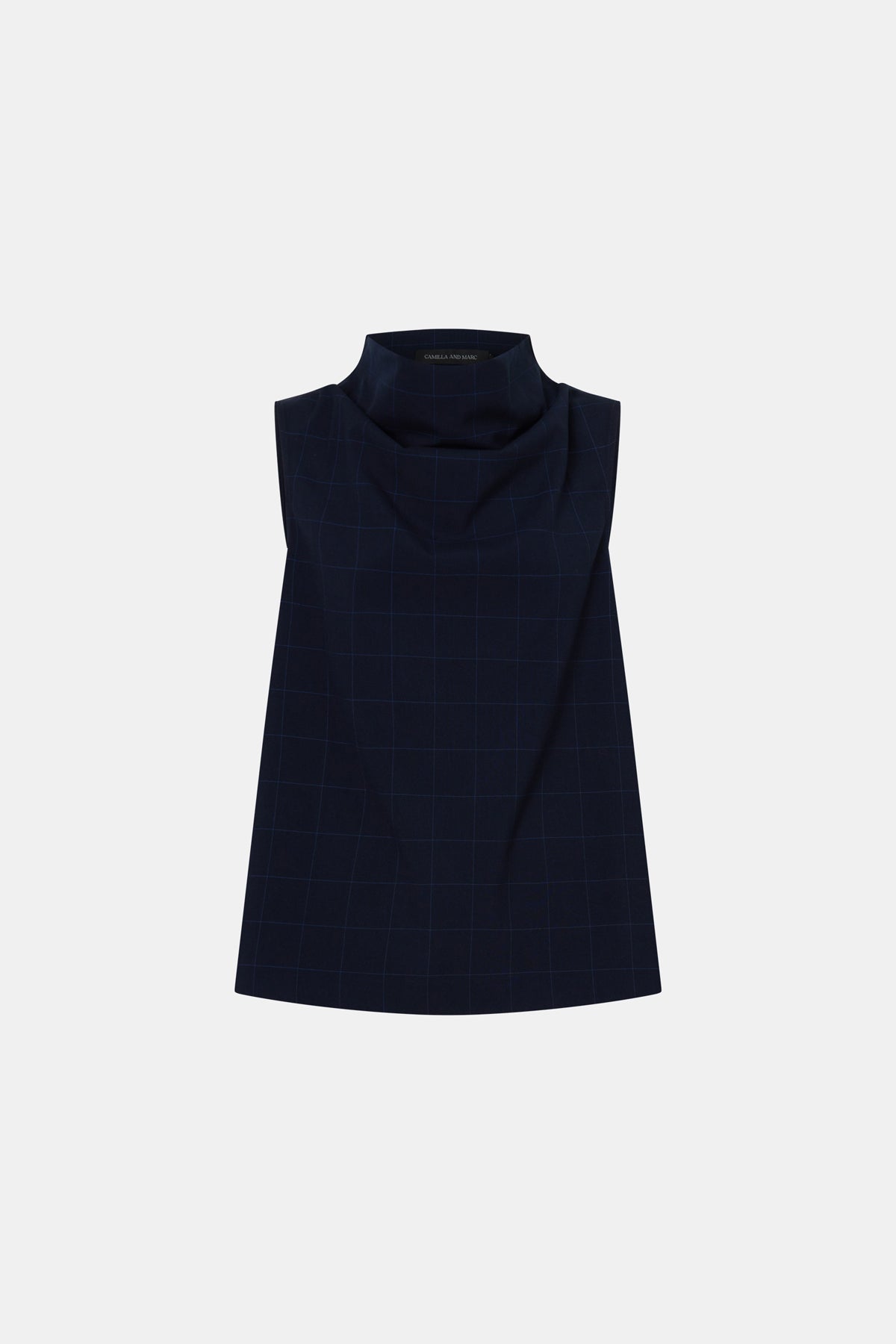 Lourdes Check Shell Top
