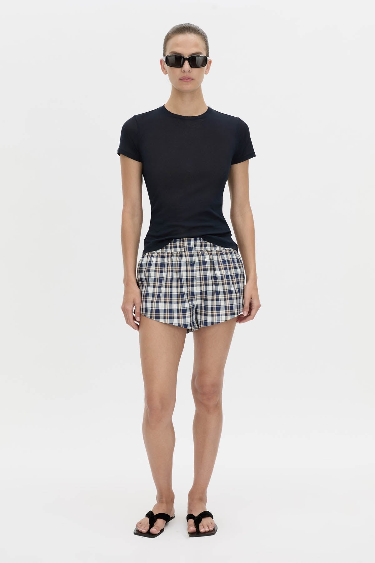 Lucente Check Micro Short