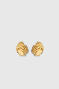 Ghost CAMILLA AND MARC Odin Earrings 18k gold-plated geometric knot earrings.