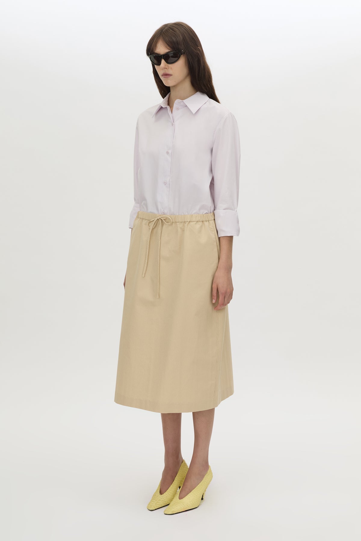 Oren Stripe Midi Skirt