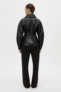 Oreno Croc Belted Jacket