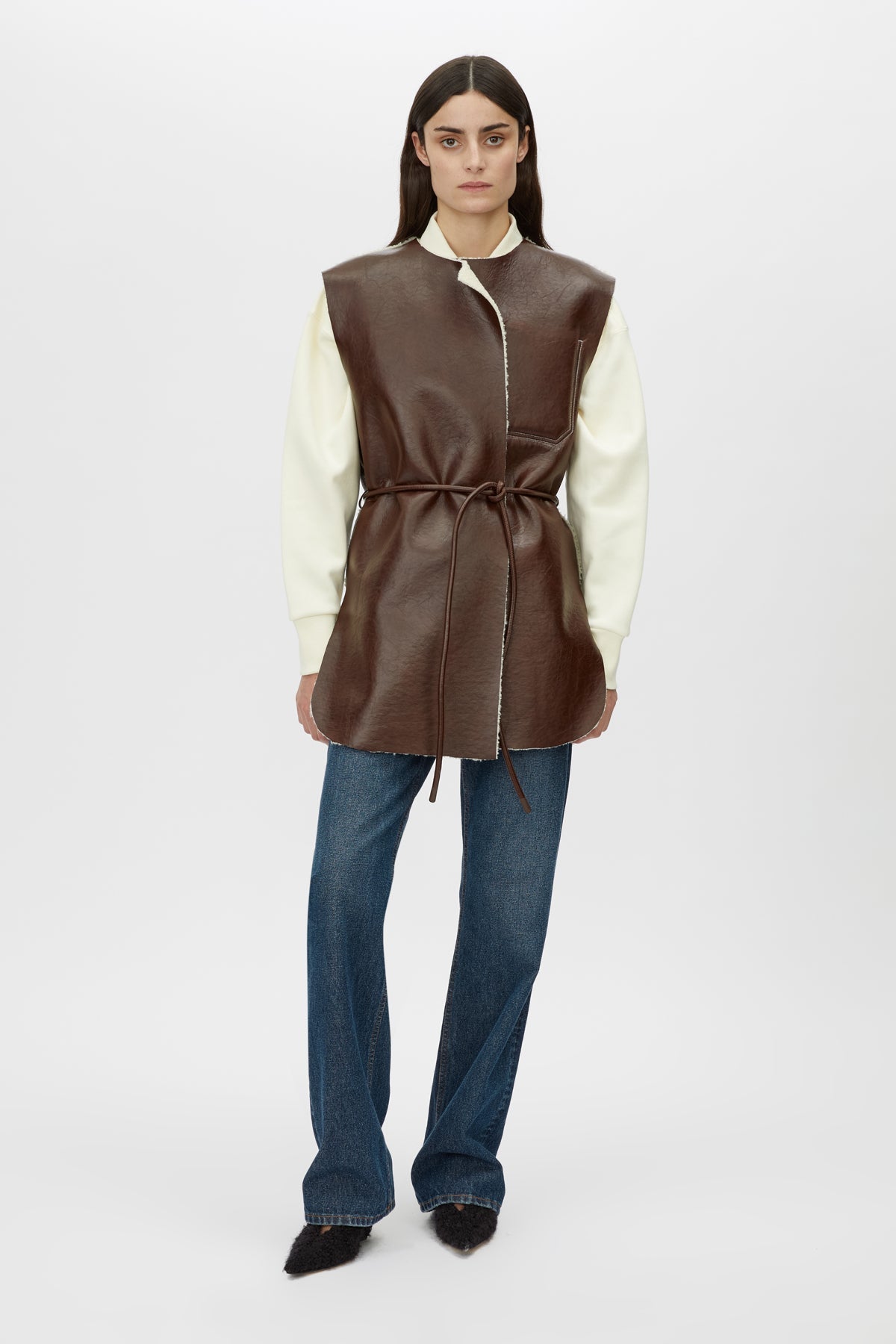 Oswald Reversible Shearling Vest