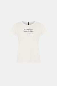 It All Begins With Ovaries Kids Tee
