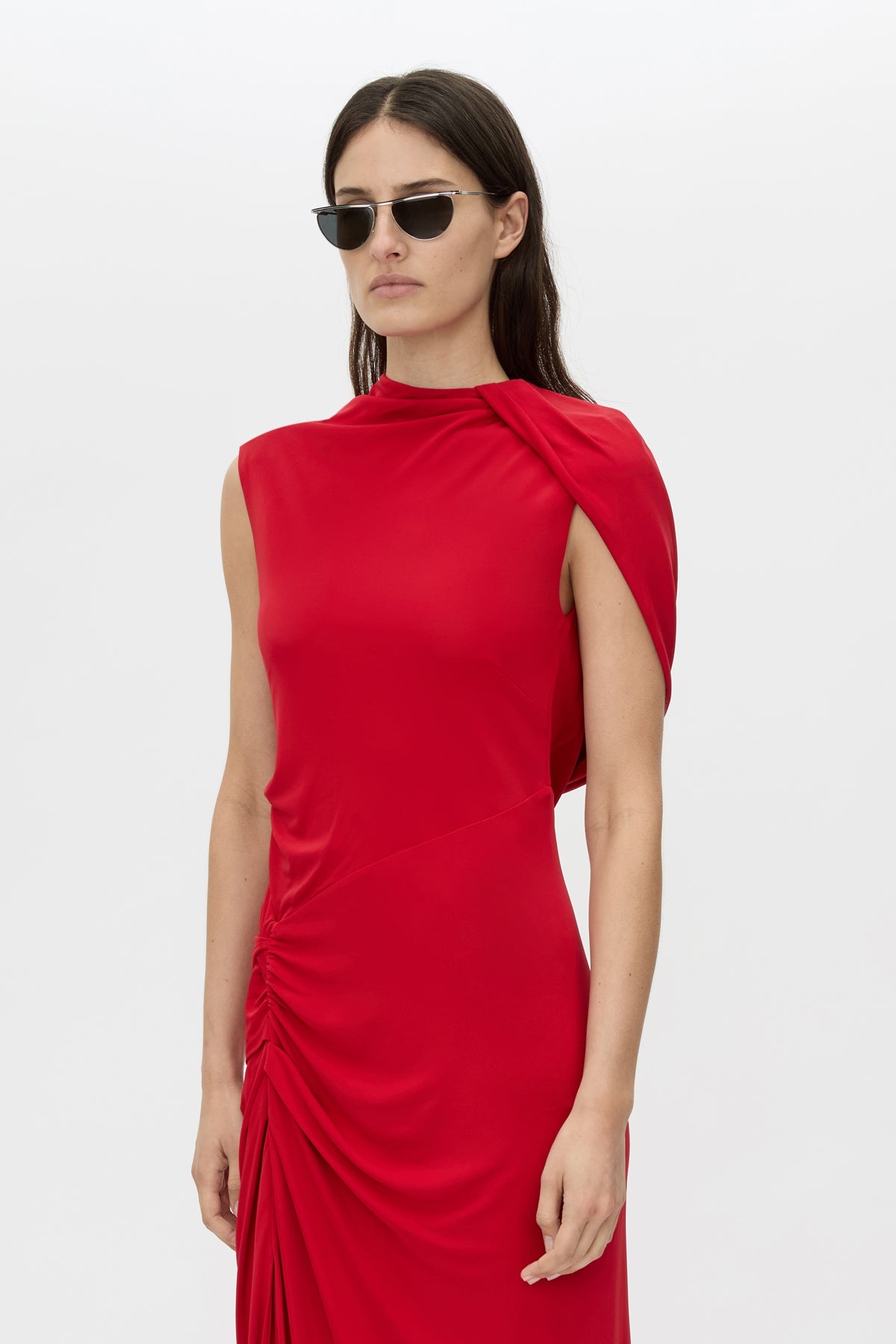Paloma Draped Sleeve Dress