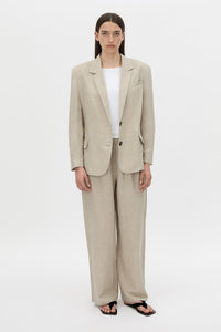 Phostre Linen Relaxed Blazer