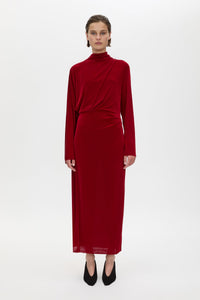 Ravine Draped Sleeve Dress
