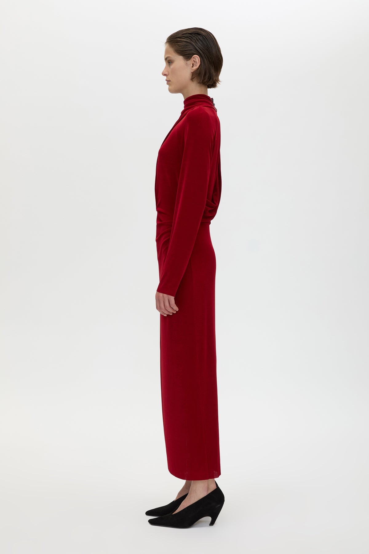 Ravine Draped Sleeve Dress