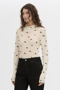 Siona Printed Long Slv Bodysuit