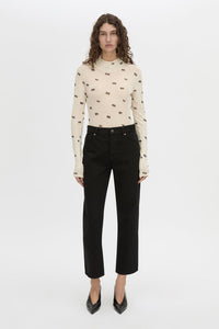 Siona Printed Long Slv Bodysuit