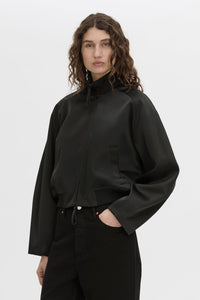 Tamar Satin Bomber Jacket